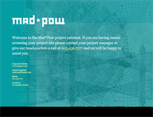 Tablet Screenshot of madpowprojects.com